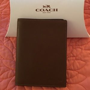 Authentic  Coach passport wallet